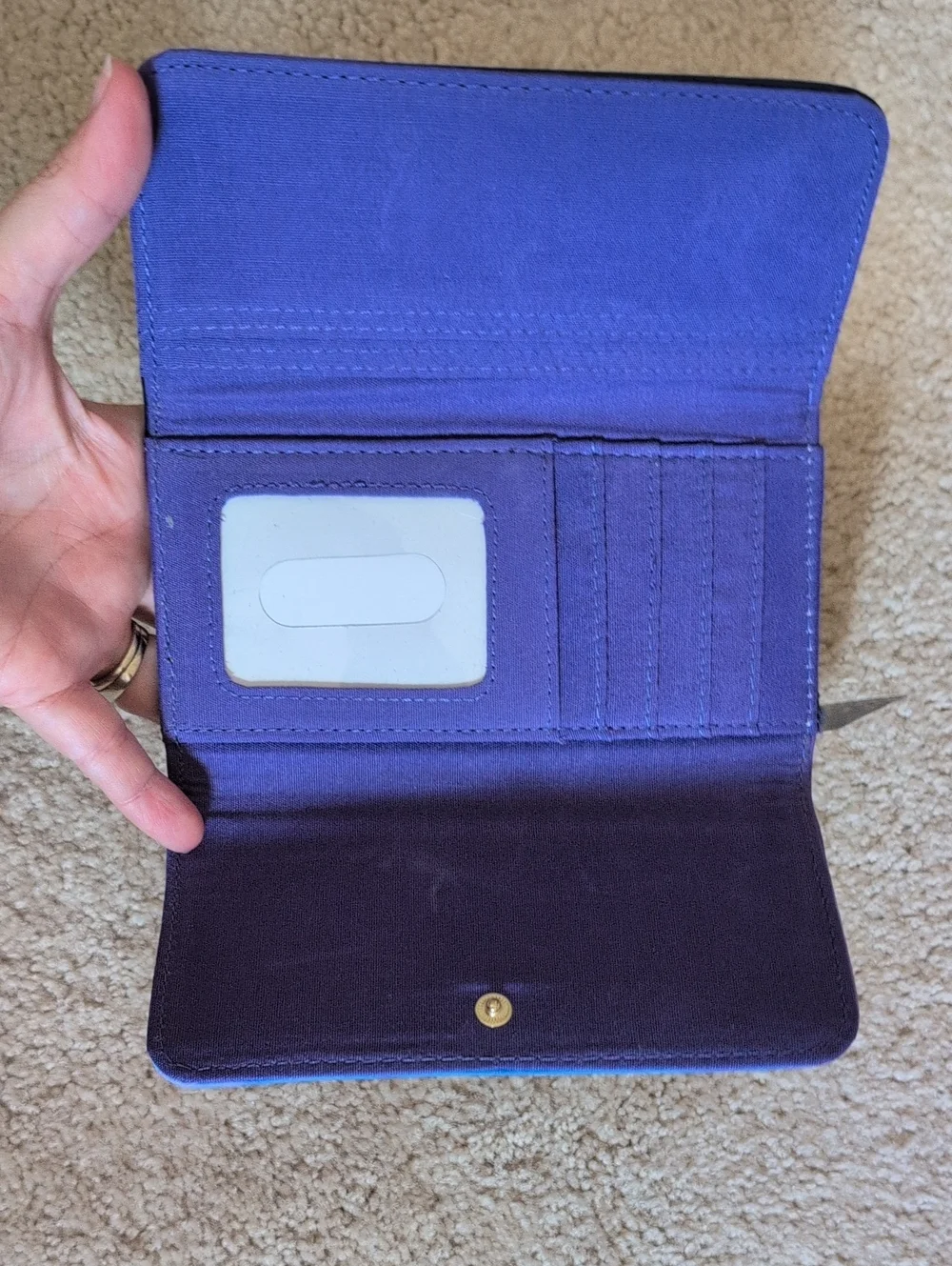 NWT Loungefly Disney Tangled Navy and Purple Wallet